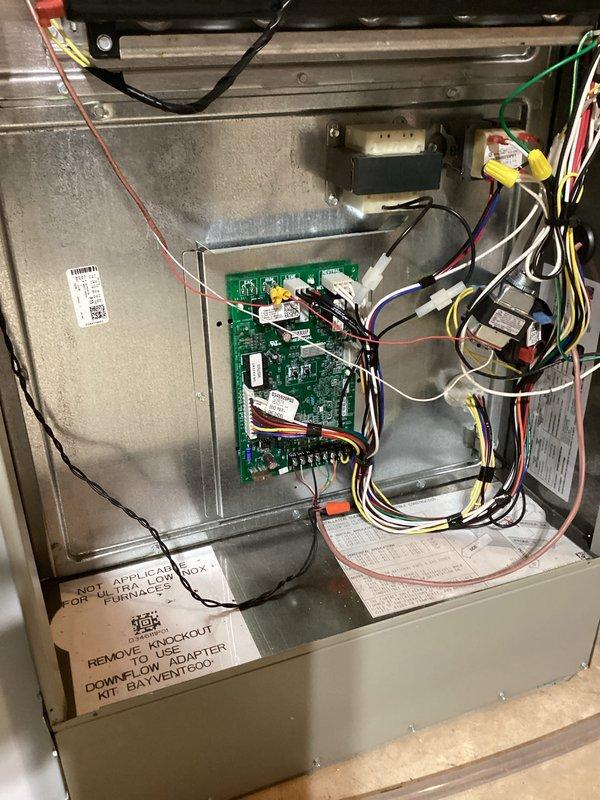 Completed comprehensive cooling system tune-up on 3-year-old Trane unit with White Rodgers controls. Performed full system inspection including blower wheel assembly and control board examination, verified all electrical connections and components operating within manufacturer specifications, and confirmed system is ready for optimal cooling season performance.