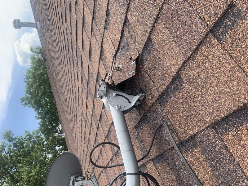 Responded to callback for water leak on recently installed Lennox system. Upon inspection, discovered significant rust and corrosion at ductwork connection joint on rooftop, which was causing condensate drainage issue. Documented corroded collar and flange at connection point between corrugated and smooth duct sections. Addressed leak source, verified proper drainage, and ensured system operational integrity.