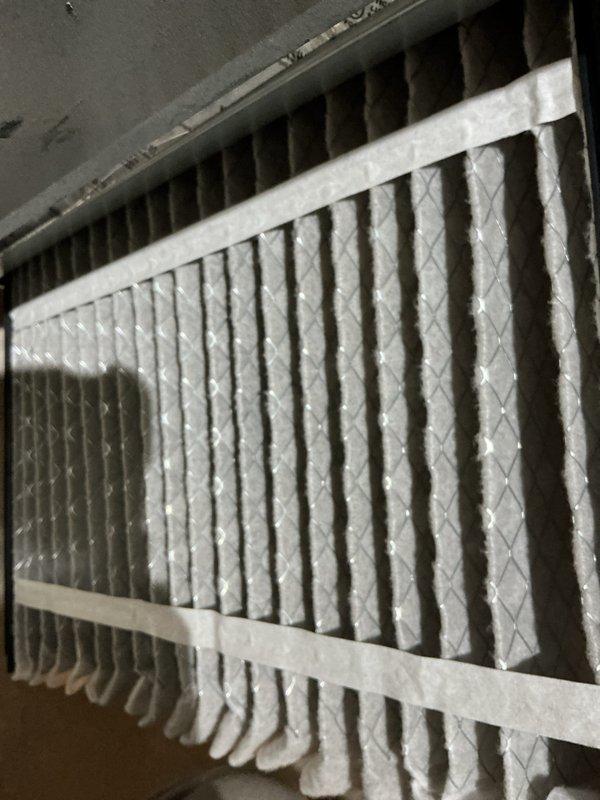 Completed preventative maintenance tune-up on a 3-year-old air conditioning unit. Inspected and documented the condition of the pleated air filter, which showed moderate dust accumulation but remained serviceable. Accessed the outdoor condenser unit and examined the evaporator coil, noting dust and debris buildup on the aluminum fins and oxidation on the copper refrigerant lines consistent with normal aging. Verified electrical connections and wiring integrity throughout the system. Unit operational upon completion of inspection.