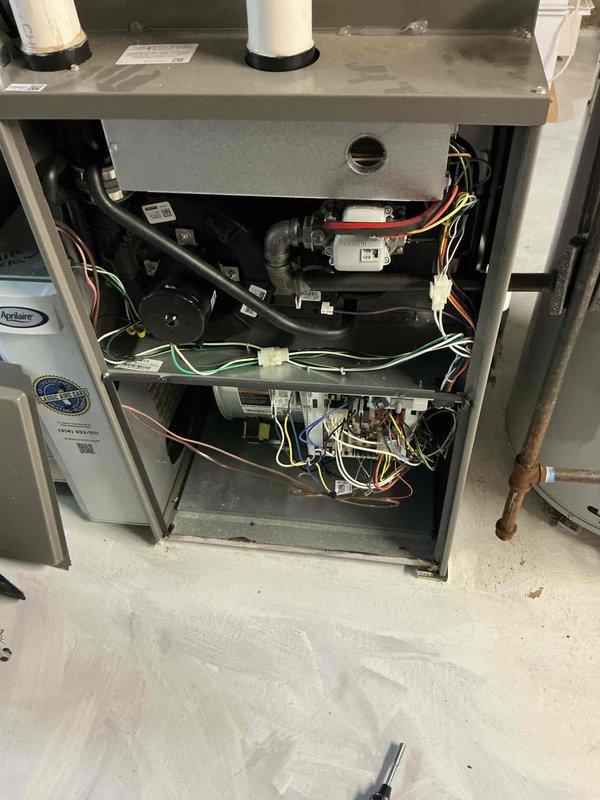 Completed routine cooling season tune-up on a 4-year-old Lennox system per customer request. Performed comprehensive maintenance including inspection of all mechanical and electrical components, verified proper airflow, checked refrigerant levels and pressures, tested control board operation, and inspected air filter condition. System operating within normal parameters with no deficiencies noted. Discussed available maintenance plan options that include both heating and cooling seasonal services.