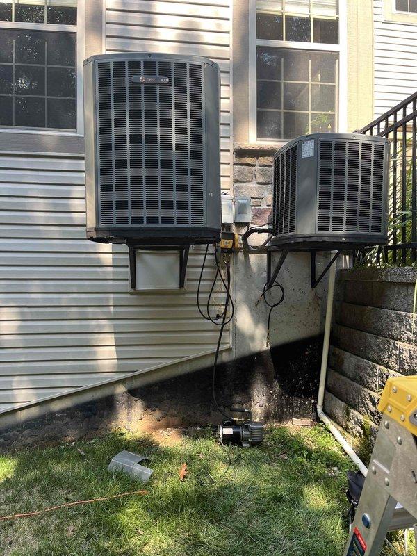Replaced defective evaporator coil on residential HVAC system. Verified refrigerant pressures and system operation using diagnostic manifold gauge after installation. System restored to proper cooling operation, with secondary system available for continued climate control during repair.