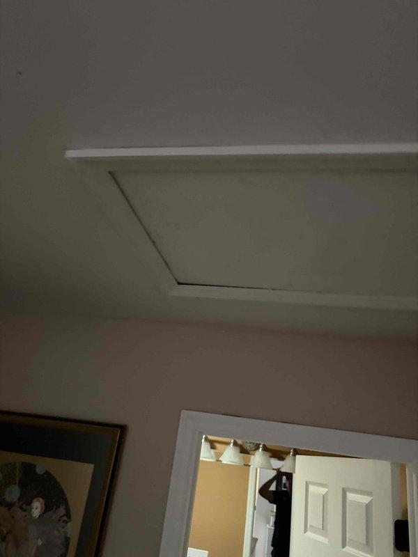 Responded to customer complaint of elevated indoor humidity levels exceeding 60%. Inspected 1-year-old residential HVAC system and verified thermostat operation showing 76°F room temperature with setpoint at 83°F. System confirmed operating in cooling mode with auto fan setting. Evaluated air handler access point and verified proper system cycling. Reviewed thermostat programming and discussed humidity control options with customer to address moisture concerns in conditioned space.