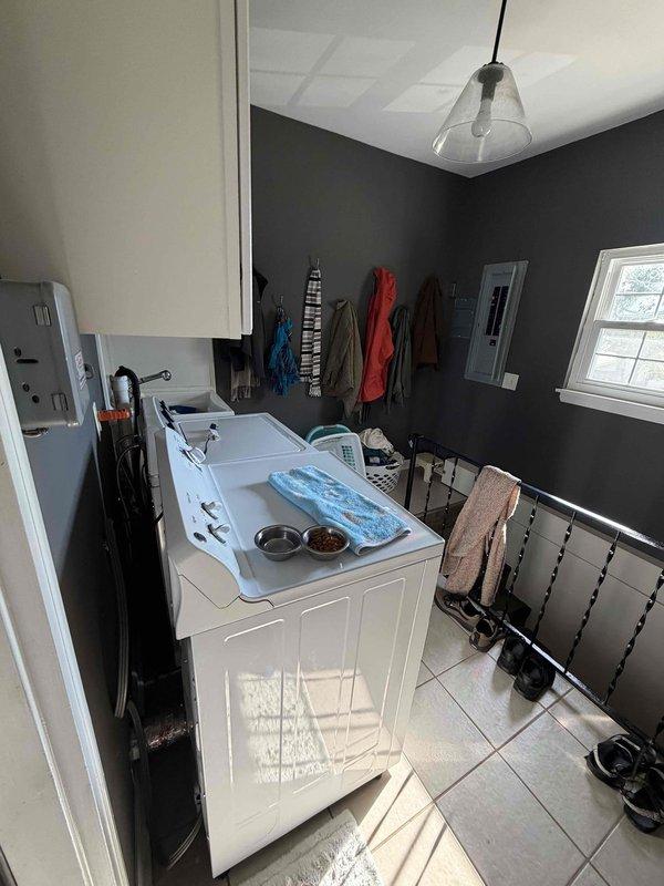 Responded to service call for intermittent power loss at dryer receptacle outlet. Performed electrical inspection of laundry room circuit, including visual assessment of outlet location, wiring accessibility through ceiling space, and overall electrical panel condition. Documented existing conditions with photographs for diagnostic purposes and provided recommendations for necessary repairs to restore reliable power to the dryer receptacle.