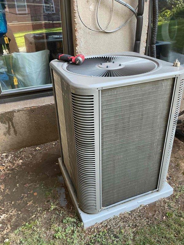 Completed comprehensive cooling system tune-up on 2024 outdoor condenser unit and associated air handler components. Performed standard maintenance protocol including inspection of return air grille, verification of proper airflow, diagnostic testing with manifold gauges, and visual assessment of condenser coil condition. All components operating within normal parameters upon completion of service.