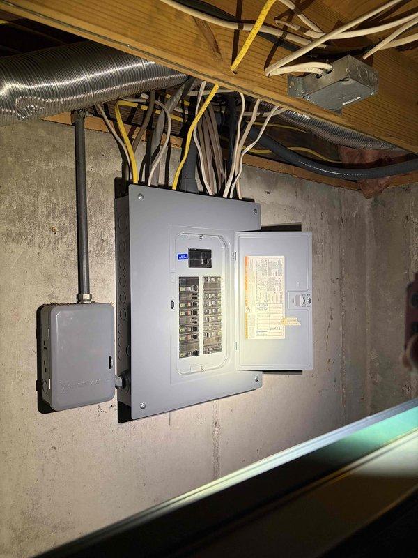 Responded to service call for two non-functioning outdoor electrical outlets. Upon inspection, traced circuits back to main electrical panel and identified tripped GFCI breaker protecting exterior receptacle circuits. Reset breaker, verified power restoration to both front and rear outdoor outlets, and tested all receptacles for proper voltage and ground continuity. All exterior outlets now functioning correctly with appropriate GFCI protection in place.