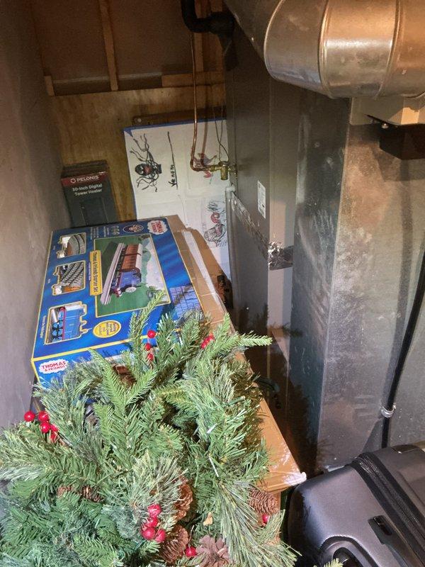 Responded to no cooling call on York condensing unit approximately one year old affecting entire home. Upon arrival, performed system diagnostics and inspected indoor evaporator coil and refrigerant lines in basement utility area. Verified proper electrical connections, checked refrigerant pressures, and assessed airflow through the system. System restored to normal cooling operation and confirmed adequate temperature differential across evaporator coil.