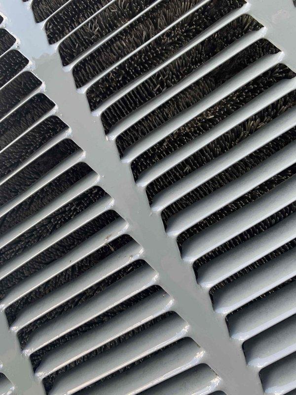 Responded to no cooling call on 6-year-old Trane system affecting entire home. Upon inspection, found evaporator coil with significant dirt and debris accumulation restricting airflow through the heat exchanger fins. Cleaned evaporator coil, inspected ductwork and filter housing for proper operation, and verified system returned to normal cooling function.