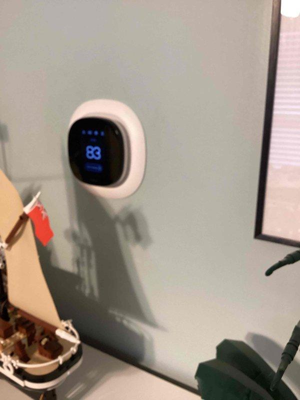 Responded to no cooling complaint on 6-year-old Amana system. Upon arrival, confirmed indoor temperature at 83°F with thermostat calling for cooling. Performed diagnostic evaluation of furnace and air conditioning components, inspecting refrigerant lines, electrical connections, and control systems. Documented equipment condition and system configuration with photos for service records.