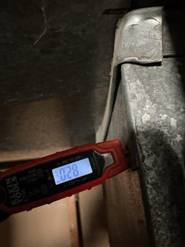 Responded to no cooling complaint on Lennox system following power outage from transformer failure. Upon arrival, found unit running but house temperature at 85°F. Diagnosed issue as thermostat programming lost during power interruption on recently installed digital thermostat. Reprogrammed thermostat to proper cooling setpoints and verified system operation. Used clamp meter to verify amperage draw on compressor and confirmed readings within manufacturer specifications. Connected manifold gauges to measure refrigerant pressures and temperatures, confirming system charging and performance parameters were correct at 142.3 PSI high side and 117 PSI low side with superheat at acceptable levels. Instructed occupant on proper thermostat operation and programming procedures to prevent future issues. System cooling properly upon departure with all components operating as designed.