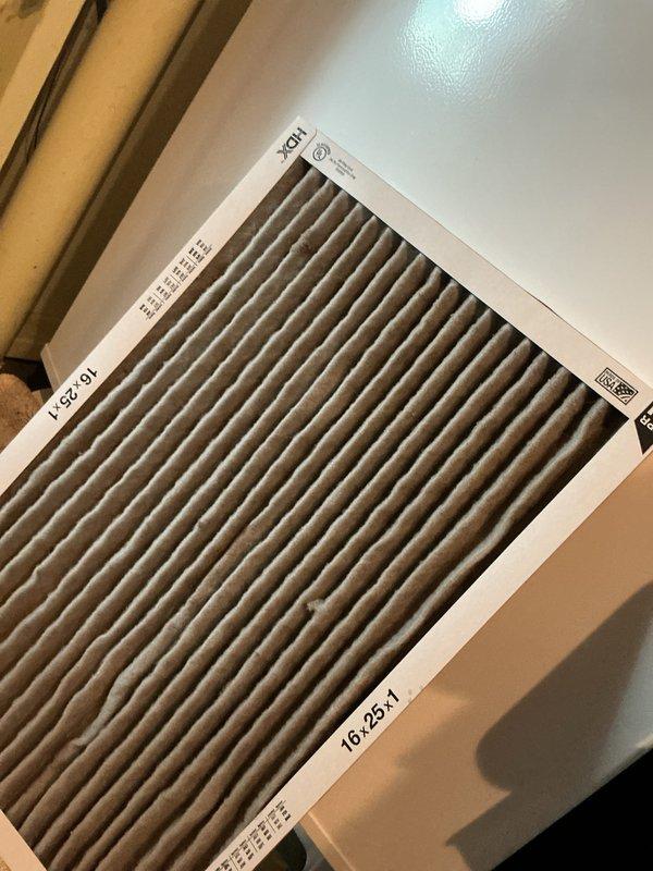 Completed comprehensive cooling system tune-up on a 10-year-old outdoor AC unit located in backyard. Performed standard maintenance protocol including replacing 16x25x1 air filter, testing refrigerant pressures and temperatures using digital manifold gauges, and verifying proper superheat and subcool readings to ensure optimal system performance. All measurements fell within manufacturer specifications, and unit is operating efficiently for the cooling season.