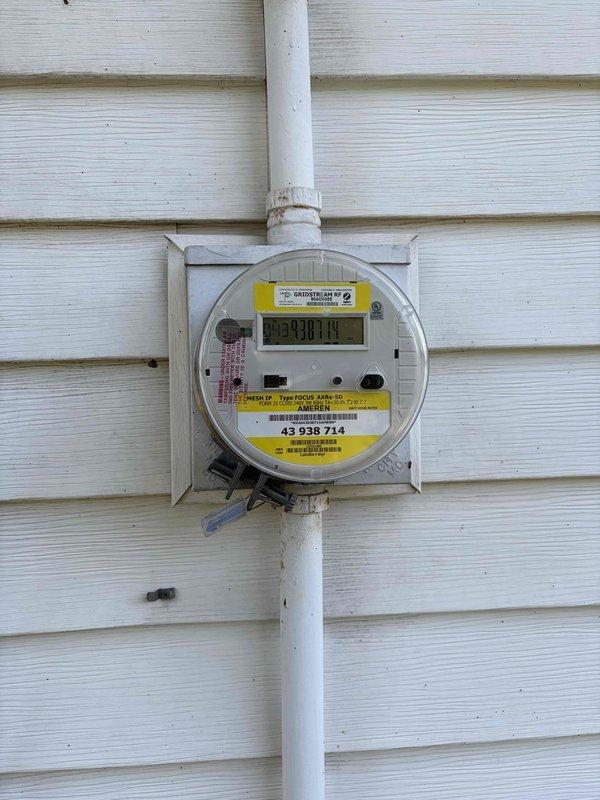 Responded to residential service call to repair or replace two receptacles and switches. Upon arrival, performed visual inspection of electrical system including exterior meter base, service entrance equipment, and associated wiring connections. Documented existing conditions with photographs showing digital utility meter, exterior junction boxes, and service conduit installation. Accessed interior locations to evaluate and service the affected receptacles and switches as requested. Completed necessary repairs or replacements to restore proper functionality to the electrical devices. Verified all connections were secure and tested circuits to ensure safe operation. All work performed in accordance with National Electrical Code standards.