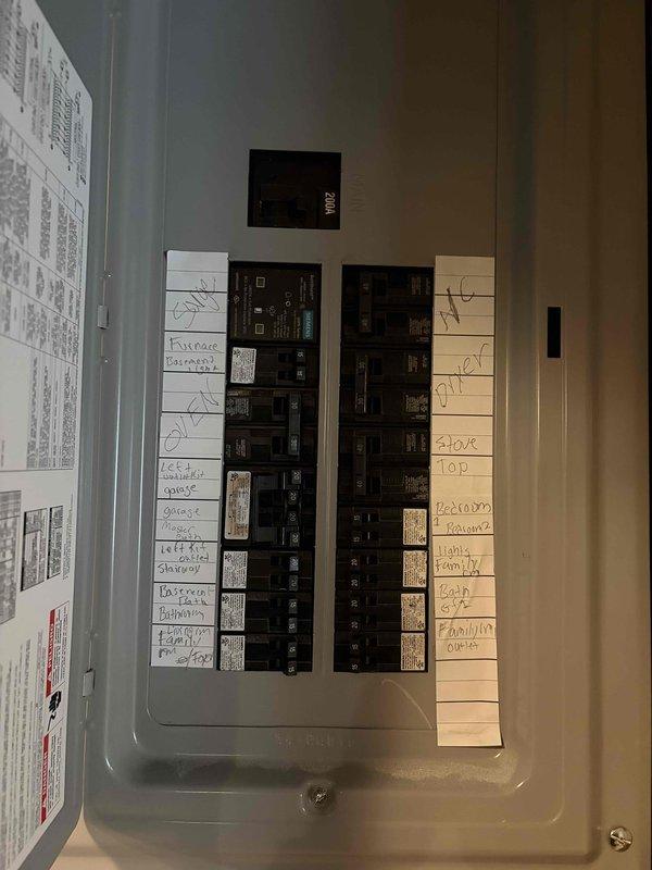 Returned to site to complete fixture installation and diagnose malfunctioning AC circuit breaker. Inspected main electrical panel, verified proper breaker connections, and identified issue with AC circuit not operating correctly. Completed troubleshooting of breaker assembly and resolved electrical fault. Finalized fixture installation work from previous visit and confirmed all circuits functioning properly upon completion.