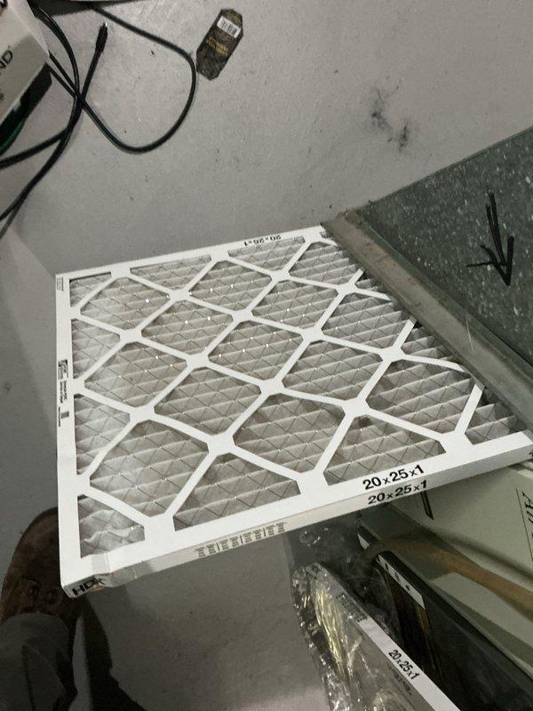 Completed comprehensive tune-up service on single residential air conditioning unit located on side of home. Performed standard maintenance protocol including system inspection, replaced 20x25x1 pleated air filter, verified proper operation of furnace and ductwork components, and documented equipment condition through photographic records. All systems tested and confirmed operational upon completion.