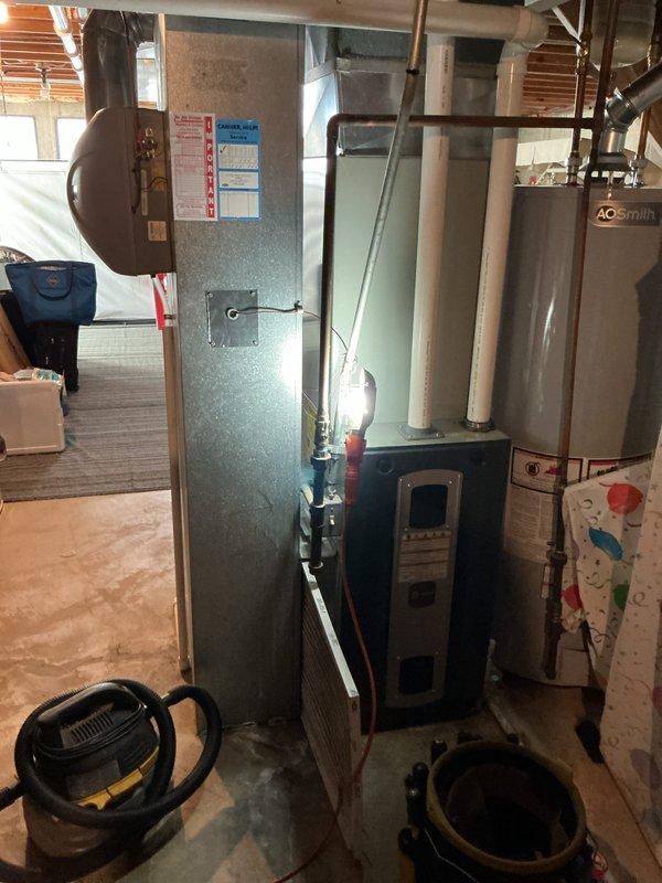 Completed comprehensive heating system tune-up on a single residential unit located in the side yard, less than 10 years old. Performed standard maintenance procedures including inspection of furnace, air handler, and associated components; verified proper operation of all mechanical and safety systems; cleaned and serviced equipment as needed. All systems tested and confirmed to be operating within manufacturer specifications.