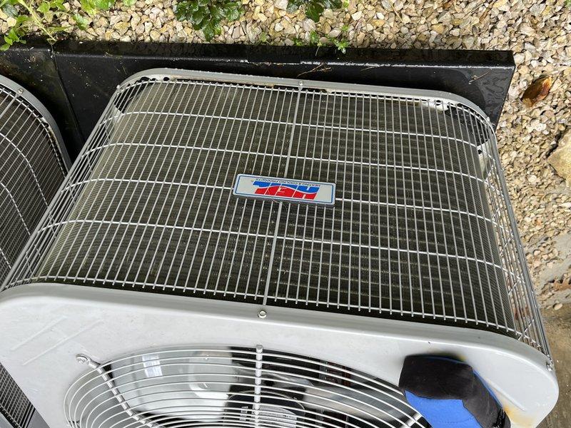 Completed preventive maintenance tune-up on two residential cooling systems. Performed comprehensive inspection, cleaning, and operational testing on one Heil outdoor condensing unit and one indoor air handler located in attic space. Verified proper refrigerant line insulation, checked all electrical connections, inspected condenser coils for cleanliness and airflow restrictions, and confirmed both units operating within normal parameters.