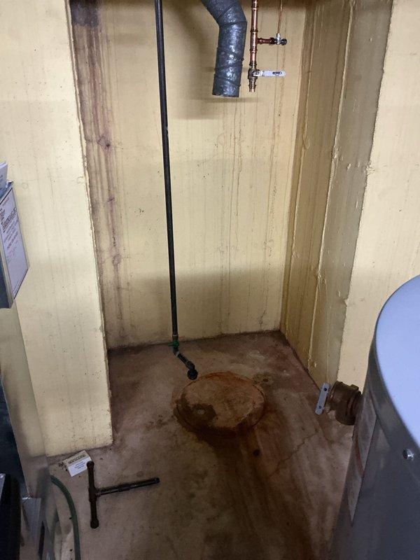 Completed installation of 50-gallon tall gas water heater in utility room under permit #26PLU-18189. Unit was set up for delivery and positioned in designated location with proper clearances. All copper supply lines, shut-off valves, and gas connections were installed per code requirements, and drain pan with appropriate drainage was configured. Installation was performed by licensed plumber and passed required inspections with permit identification sticker attached to unit.