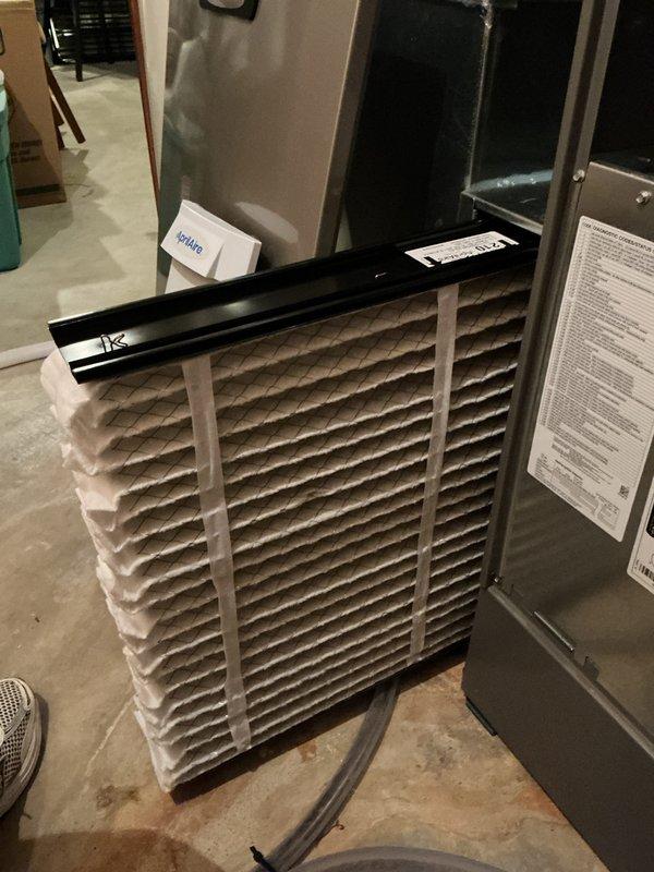 Completed scheduled heating maintenance on basement furnace unit as part of preventative maintenance agreement. Performed comprehensive tune-up including system inspection, filter replacement with new pleated air filter, and verification of humidifier operation. All components found operating within normal parameters with no issues identified.