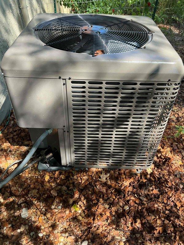 Completed comprehensive tune-up maintenance on 6-year-old York air conditioning system per customer request. Performed full system inspection including checking refrigerant levels, electrical connections, condenser coil condition, and airflow. Filter was inspected and system found to be operating within normal parameters with no issues identified.