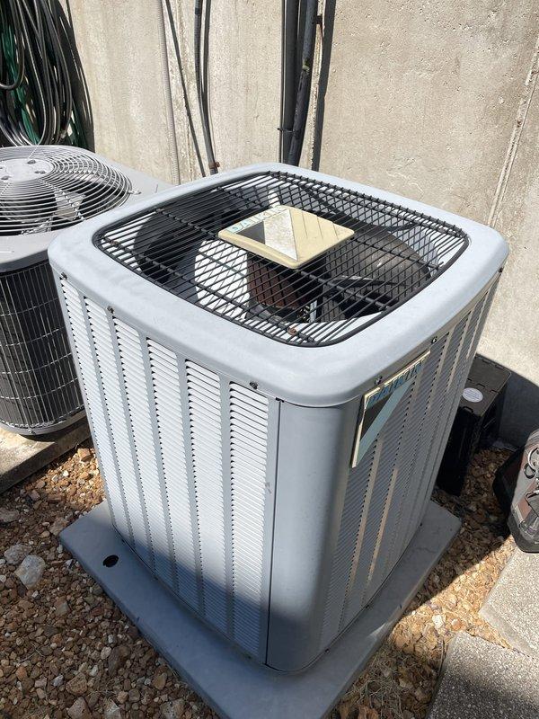 Responded to service call for air conditioning unit causing water condensation issues affecting units below. Upon inspection, discovered severely clogged air filter restricting airflow and causing improper drainage from the evaporator coil. Replaced dirty air filter with new unit, inspected condensate drain line for blockages, and verified proper drainage flow. Examined outdoor condenser unit for any additional issues affecting system performance. System tested and confirmed operating within normal parameters with no further condensation leakage.