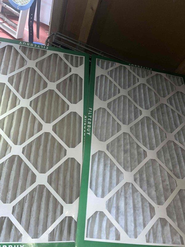 Completed comprehensive supertune maintenance on residential HVAC system located in basement mechanical room. System is over 10 years old and includes furnace unit with associated ductwork and air handling components. Performed full system inspection, replaced air filters with new FILTERBUY pleated media filters, checked all electrical connections and controls, verified proper airflow through supply and return ducts, inspected condensate drainage, and tested thermostat operation. Examined refrigerant lines and insulation for integrity, cleaned blower assembly, and verified all safety controls were functioning properly. System operating within manufacturer specifications upon completion of maintenance procedures.