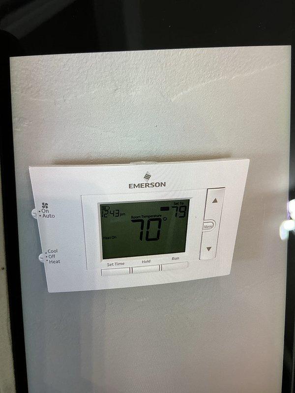 Completed comprehensive furnace tune-up on U10 unit located in basement. Performed standard maintenance procedures including filter inspection, thermostat functionality verification, and system diagnostics. Unit operating within normal parameters with thermostat displaying proper temperature readings and all controls functioning correctly.