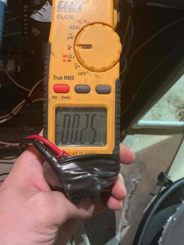 Completed comprehensive furnace tune-up service on single basement unit for Home Depot program. Performed electrical diagnostics and system testing using digital multimeter to verify proper voltage, amperage, and system performance. All measurements confirmed equipment operating within manufacturer specifications.