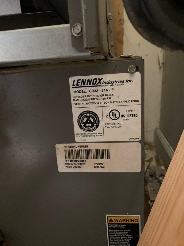 Completed comprehensive tune-up maintenance on two HVAC systems: a Lennox CR33-24A-F evaporator unit with RP62M31 air handler located in utility closet and a secondary system in backyard. Performed standard preventive maintenance procedures including inspection of control boards, electrical connections, capacitors, blower motor assembly, and all safety controls on both units. All systems tested and operating within normal parameters upon completion.