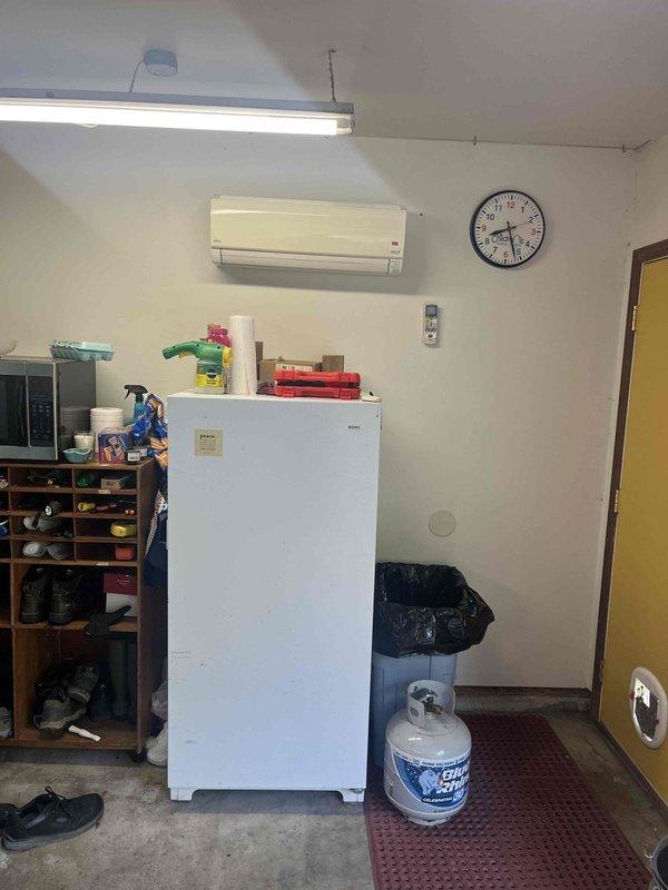 Performed jetpack cleaning service on a two-head mini-split system. Thoroughly cleaned both indoor air handler units to remove accumulated dust and debris, restoring optimal airflow and system efficiency. System tested and confirmed operational for both heating and cooling modes upon completion.