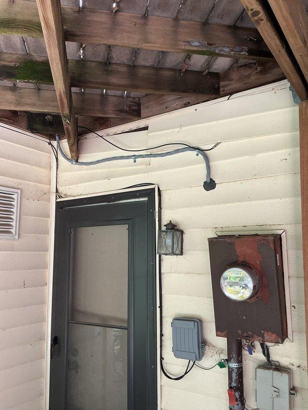 Installed new electrical subpanel in attic space to support third-floor heating system expansion. Ran conduit and wiring from main service panel through crawl space, mounted subpanel to ceiling joists, installed circuit breakers, and completed all connections per code requirements.