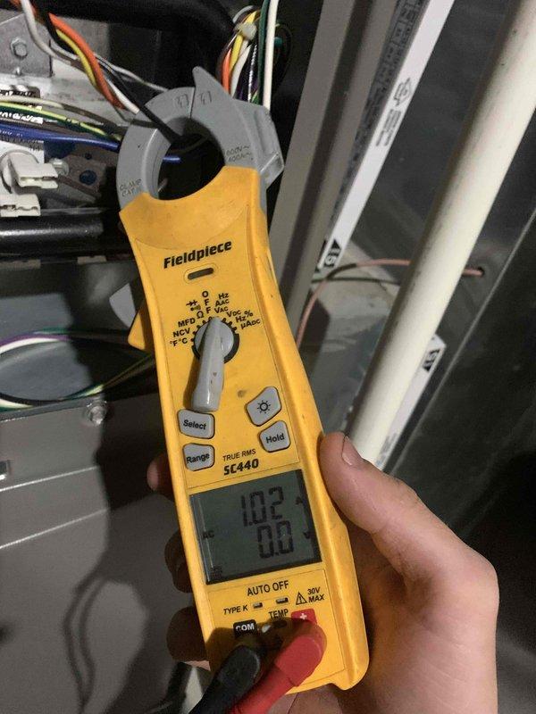 Completed comprehensive tune-up on U10 furnace system located in basement, including full inspection of heating components and integrated Aprilaire whole-house humidifier. Performed electrical diagnostics using clamp meter to verify proper amperage draw and system operation, confirmed all control board connections and wiring integrity. System tested and operating within manufacturer specifications.