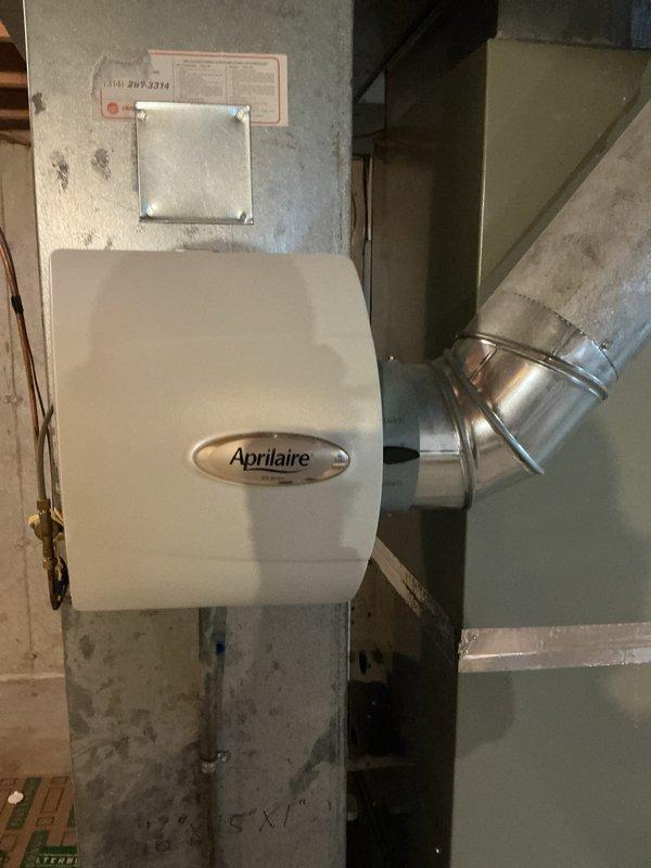 Completed annual heating maintenance tune-up on 8-year-old Trane furnace system with integrated Aprilaire humidifier. Performed comprehensive inspection of all furnace components, verified proper operation of heating system, checked ductwork connections, and confirmed humidifier functionality. System operating within manufacturer specifications with no deficiencies noted.