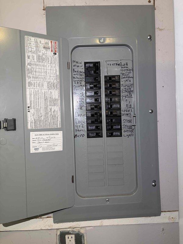 Responded to no-power call affecting multiple outlets throughout home and AC unit. Upon arrival, inspected main electrical panel and verified utility power had been restored after customer contacted power company. Tested affected circuits, confirmed proper breaker operation, and verified power restoration to all previously non-functioning outlets and AC unit throughout residence.