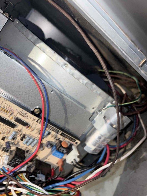 Responded to no heat call at single-family residence with 12-year-old furnace located in basement. Upon inspection, diagnosed failed blower motor preventing air circulation through system. Removed and replaced defective blower motor assembly, which showed significant dust accumulation and wear consistent with age of unit. Cleaned blower wheel and housing during replacement process. Tested system operation, verified proper airflow and heating functionality. Unit restored to full operational status.