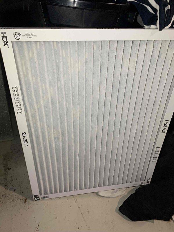 Completed comprehensive tune-up and maintenance service on both furnace and air conditioning systems per Home Depot promotional offer. Performed full system inspection of both units, which were found to be operating properly with no reported issues. Inspected outdoor AC condenser coils, which showed significant accumulation of dirt, dust, and debris on fins, along with cobweb material present. Checked and replaced 20x25x1 pleated air filter to ensure proper airflow and system efficiency. Conducted standard maintenance procedures including visual inspection of all accessible components, verification of system operation, and assessment of overall equipment condition.