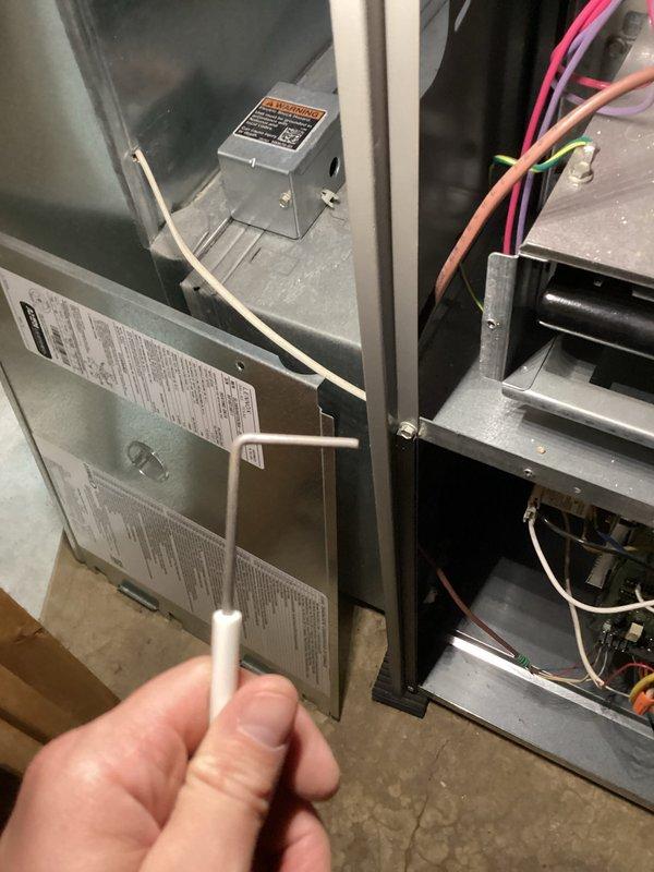 Completed heating tune-up on basement furnace unit under ten years old. Performed comprehensive system inspection including internal component examination, sensor verification, and ductwork inspection using borescope camera to assess interior condition. All components found operational with normal dust accumulation; system tested and confirmed functioning properly.