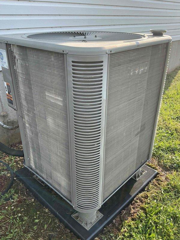 Completed comprehensive Supertune maintenance service on a 6-year-old split HVAC system with outdoor condensing unit and basement air handler. Performed full system inspection including electrical connections, refrigerant levels, condensate drain functionality, and airflow measurements. Cleaned condenser coils, checked fan motor operation, inspected ductwork connections and seals, and verified proper thermostat calibration. System operating within manufacturer specifications with no deficiencies noted at time of service.