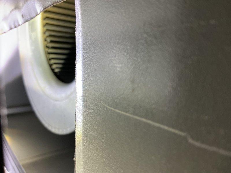 Performed comprehensive cooling system tune-up on 4-year-old outdoor AC unit. Conducted standard maintenance procedures including system inspection, filter evaluation, and operational testing. Unit found to be in good working condition with clean filter media and proper airflow through evaporator coil and blower assembly.