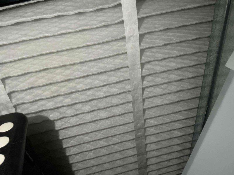 Completed scheduled heating maintenance tune-up on a 9-year-old furnace system. Performed comprehensive system inspection, verified proper operation of all components, and confirmed heating functionality. Inspected and documented pleated air filter condition showing clean media with uniform gray coloration and proper pleating throughout. Verified Lennox thermostat programming and operation, confirming heat setpoint at 60 degrees and system responding appropriately in away mode. All safety controls tested and operating within manufacturer specifications. System found to be working properly with no deficiencies noted.