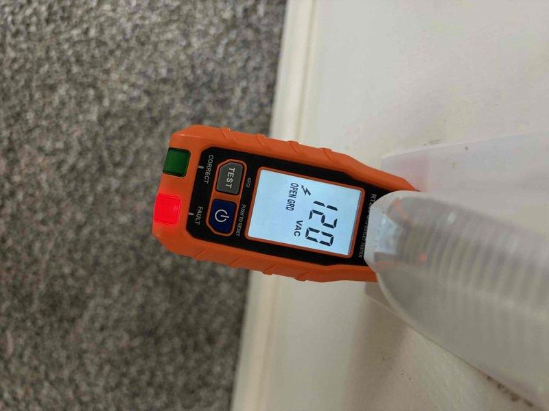 Conducted on-site electrical assessment for outlet replacement requirements. Performed visual inspection of existing electrical infrastructure and documented current conditions using thermal imaging equipment to identify potential hot spots or anomalies in electrical connections. Evaluated garage area outlets and wiring configuration to provide comprehensive estimate for complete outlet remediation work.