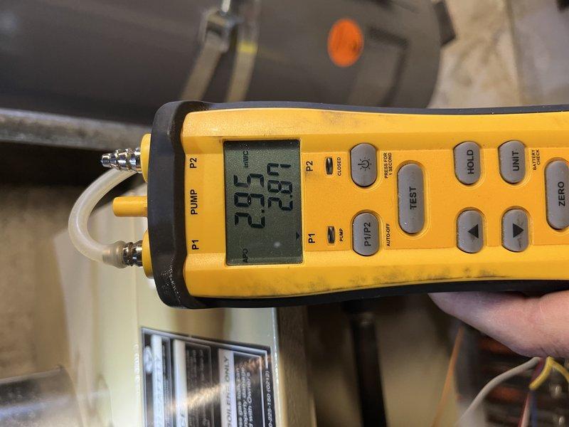 Completed comprehensive heating tune-up on 10-year-old furnace located in attic. Performed full system inspection including heat exchanger evaluation, combustion analysis, and operational diagnostics using calibrated testing equipment to verify proper temperature rise and system pressures. All components found operating within manufacturer specifications; unit running efficiently with no issues identified.