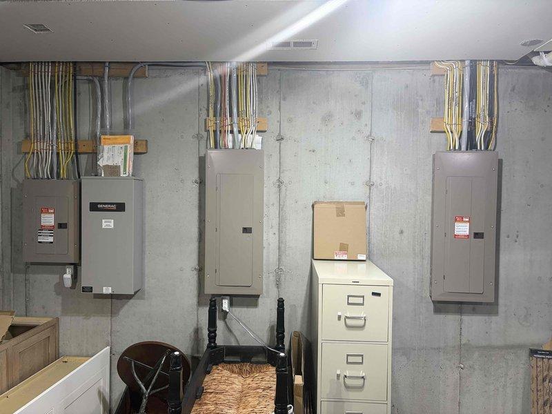 Performed scheduled maintenance on residential Generac standby generator system. Conducted comprehensive inspection of generator unit, transfer switch, and associated electrical panels, verified proper operation of all components, and documented system condition through photographic records. All equipment found to be functioning within normal parameters with no issues identified requiring immediate attention.