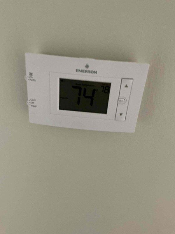 # HVAC Service - Tune Up U10 - Heating

Completed comprehensive heating tune-up on furnace unit located in utility closet. Performed full system inspection including internal components, electrical connections, blower motor assembly, and control board functionality. Verified thermostat operation displaying 74°F and confirmed proper communication between thermostat and heating system. All wire connections, relays, and contactors inspected and found secure with no visible wear or damage. Blower motor and wheel examined for proper operation and clearances. System tested and operating within normal parameters with no issues identified.