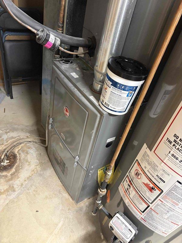 Completed comprehensive heating tune-up on 11-year-old furnace system in residential basement installation. Performed standard maintenance protocol including inspection of heat exchanger, burner assembly, and venting system; verified proper operation of blower motor and cleaned components as needed; tested safety controls and confirmed all systems operating within manufacturer specifications.