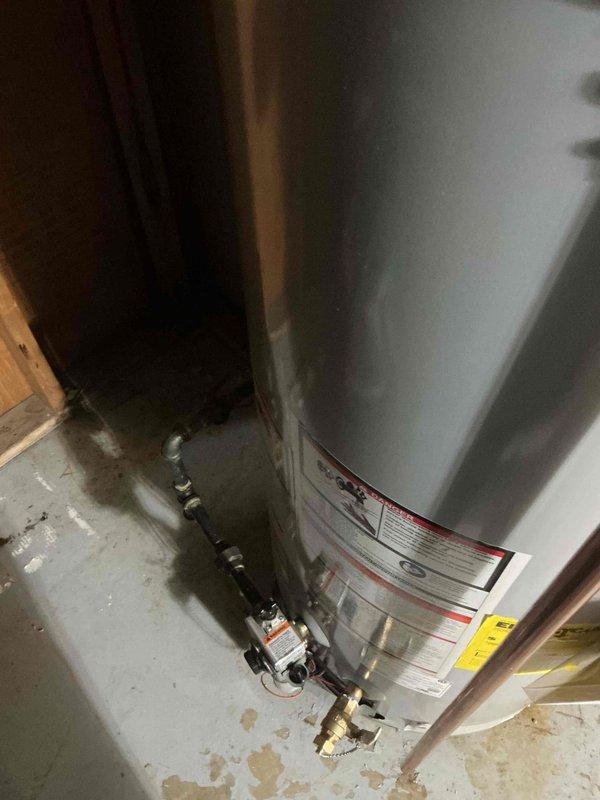 Installed a 50-gallon gas tall water heater in residential utility room. Completed all gas line connections, plumbing hookups, and venting installation per manufacturer specifications and local code requirements. Permit obtained through City of University City for the installation.