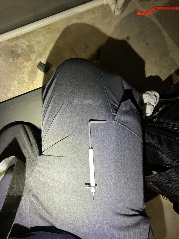 Performed a heating tune-up on one Lennox gas furnace (approximately 2 years old). Inspected the burner assembly and flame sensor, removed and serviced the sensor to ensure proper flame rectification, and checked the PVC intake/exhaust venting, gas piping and shutoff valve, and surrounding ductwork for leaks or damage. No rust, frost, or other visible deficiencies were found, and the unit was returned to normal operation.