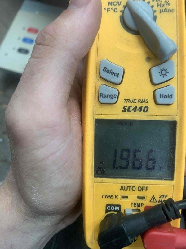 Responded to a no-heat call on a packaged terminal heat pump that was tripping the circuit breaker. Performed electrical diagnostics with a true RMS clamp meter, measuring amperage draw and verifying electrical readings on the unit to isolate the cause of the overcurrent condition. Findings were documented for the repair recommendation on the faulty unit, while the second unit was confirmed to be operating normally.