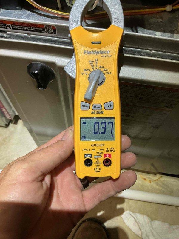 Performed a complete tune-up on a single gas furnace, including inspection of the blower motor assembly, control board, wiring, pressure switch, and condensate/PVC piping. Verified electrical operation with a clamp meter, measuring amperage draw on the blower circuit, and removed accumulated dust and debris from the cabinet interior. Confirmed the filter housing and components were in proper working order.