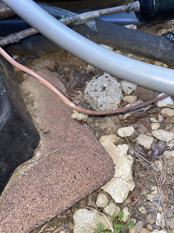 Diagnosed a no-heat condition on the basement furnace and found a blown low-voltage automotive blade fuse on the control board, with a darkened element and tarnished prongs. Replaced the fuse and inspected the system, noting deteriorated condenser line set insulation and debris around the outdoor unit that should be addressed to prevent a recurrence.