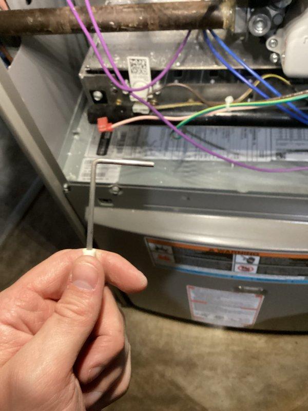Performed a heating tune-up on one gas furnace, including inspection of the burner and control compartments, wiring connections, and cabinet components, and removed the access panel for internal service. Replaced the air filter with a new 16" x 25" x 1" fiberglass filter, restoring proper airflow, and verified the unit was operating properly at completion.