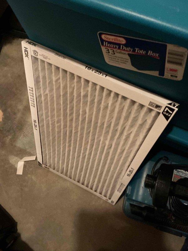 Performed a heating tune-up on one furnace, including inspection of the system and replacement of the 16x25x1 pleated air filter to restore proper airflow. Verified thermostat operation by cycling the system in heat mode with the fan set to auto, confirming the unit responded to the call for heat and the system operated normally at completion.